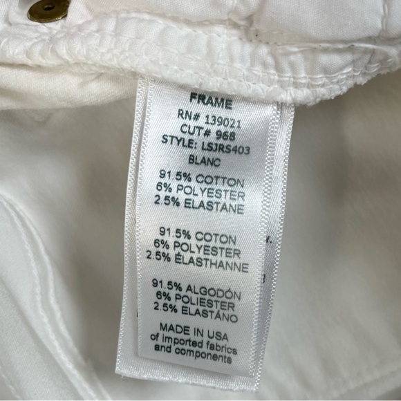 NWOT Frame Denim ”Le Skinny de Jeanne” size 28 Raw Cut Step Hem Jeans - Picture 6 of 9